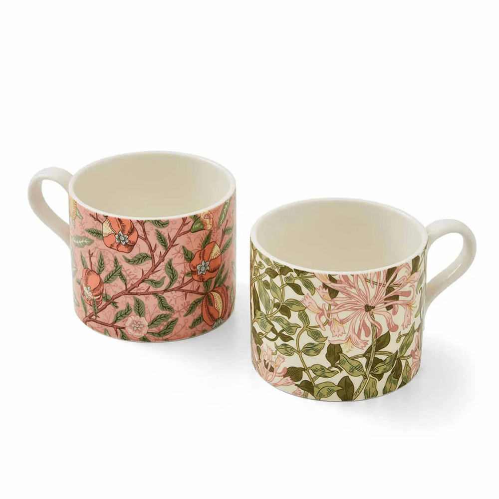 Morris & Co Set of 2 Mugs, Fruit and Honeysuckle