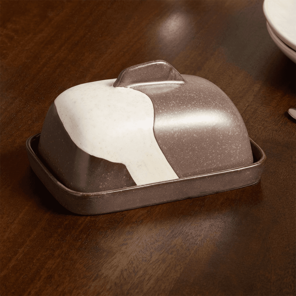 Travellers Rest Butter Dish, Brown
