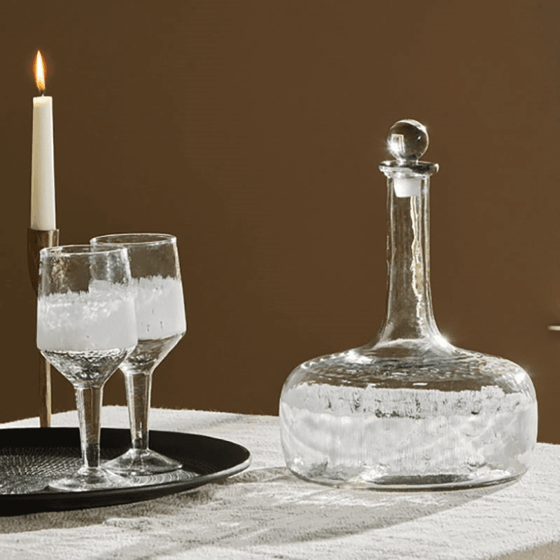 Anara Etched Decanter, Clear