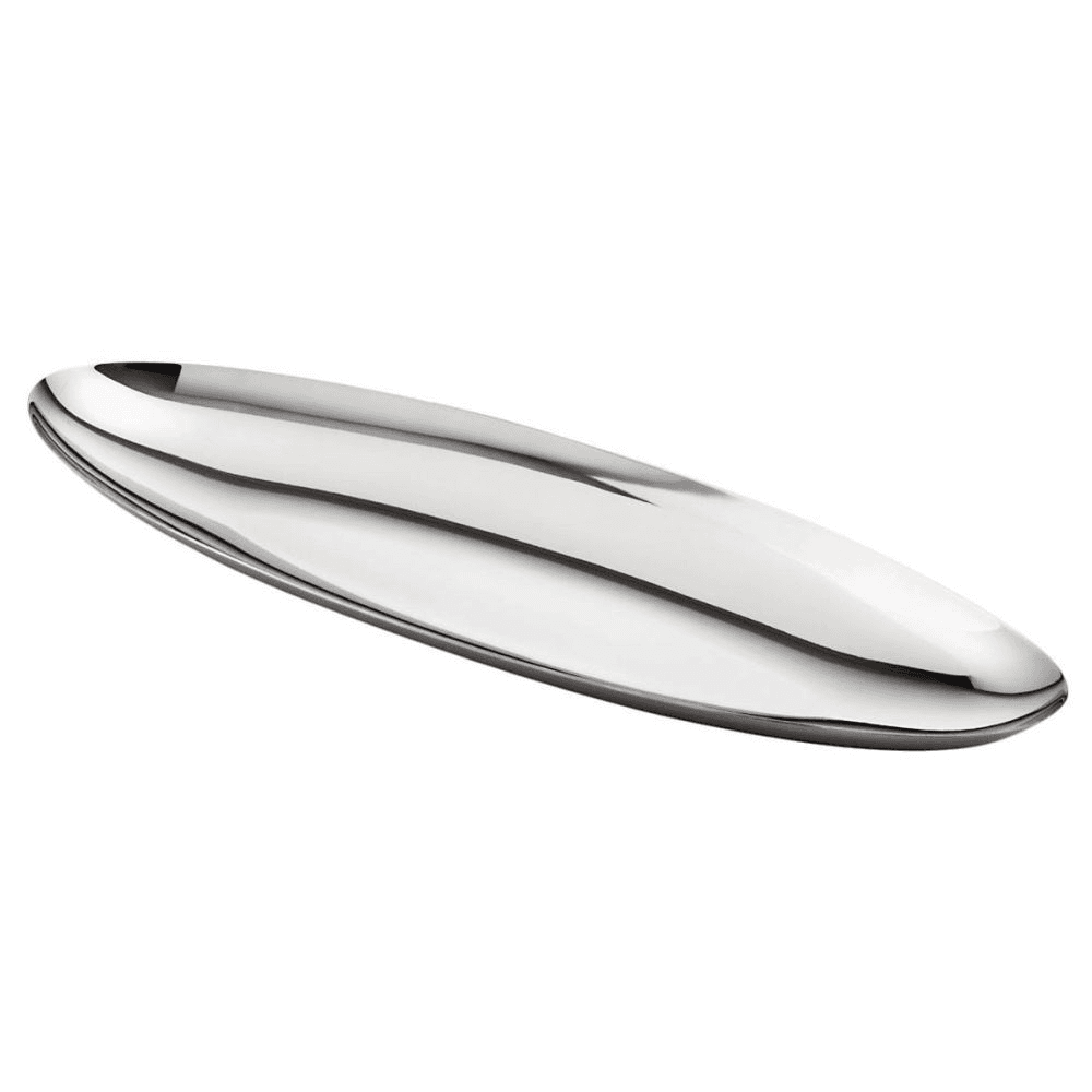 Linea Q - Goccia Fruit plate, stainless steel