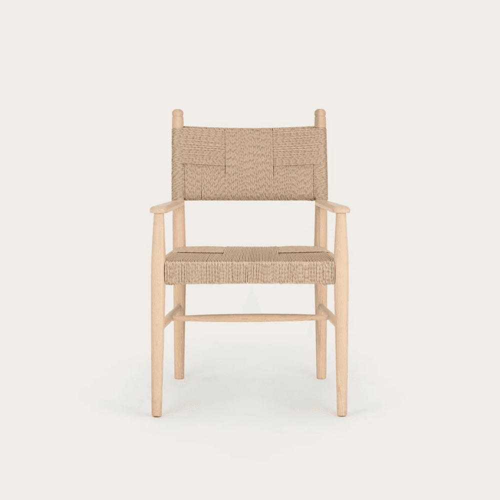 Tilbury Rattan Carver Chair, Natural Oak
