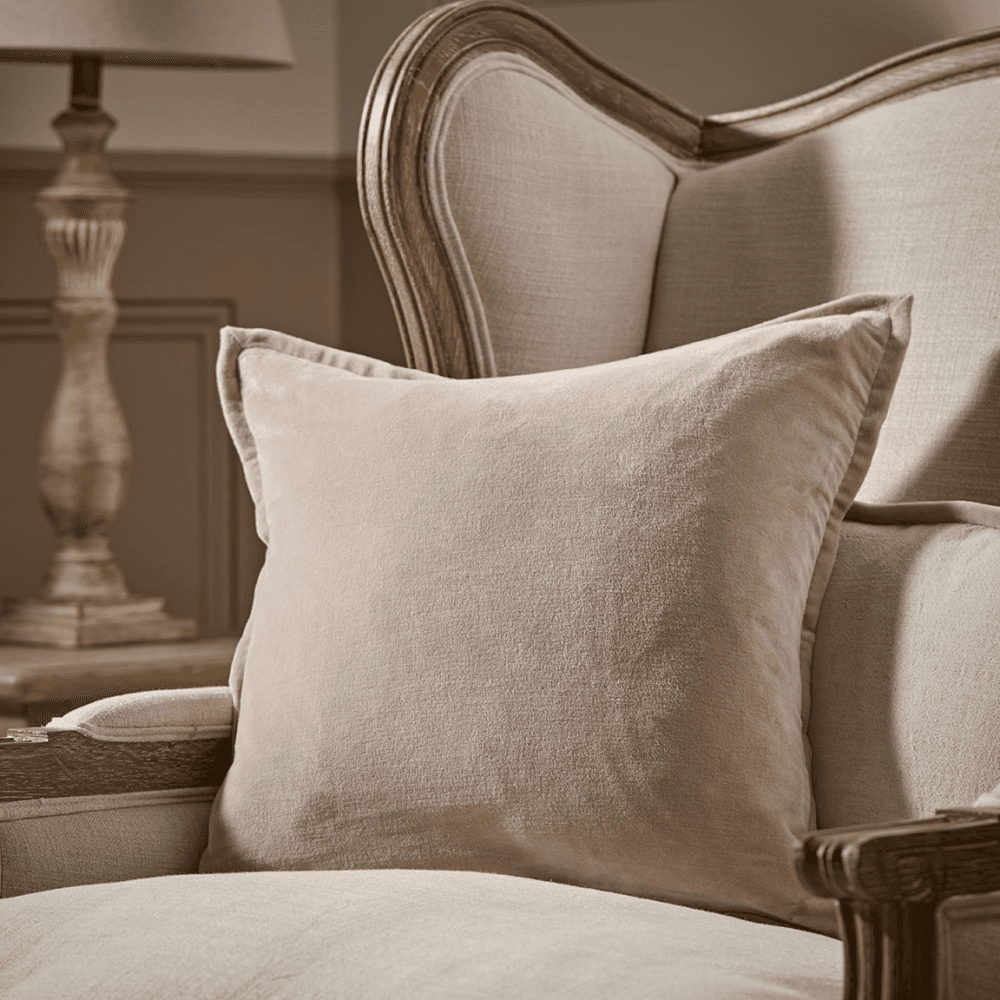 Velvet & Cotton Linen Cushion Cover
