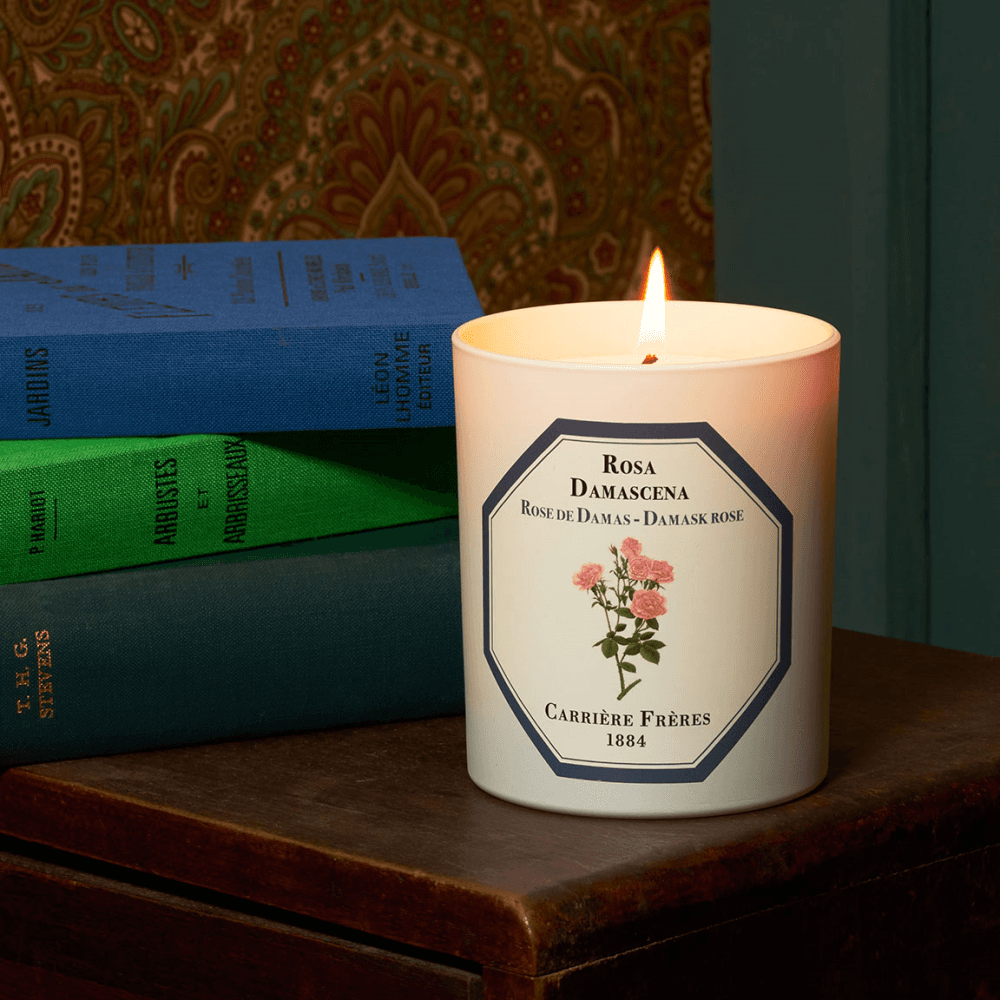 Damask Rose Scented Candle