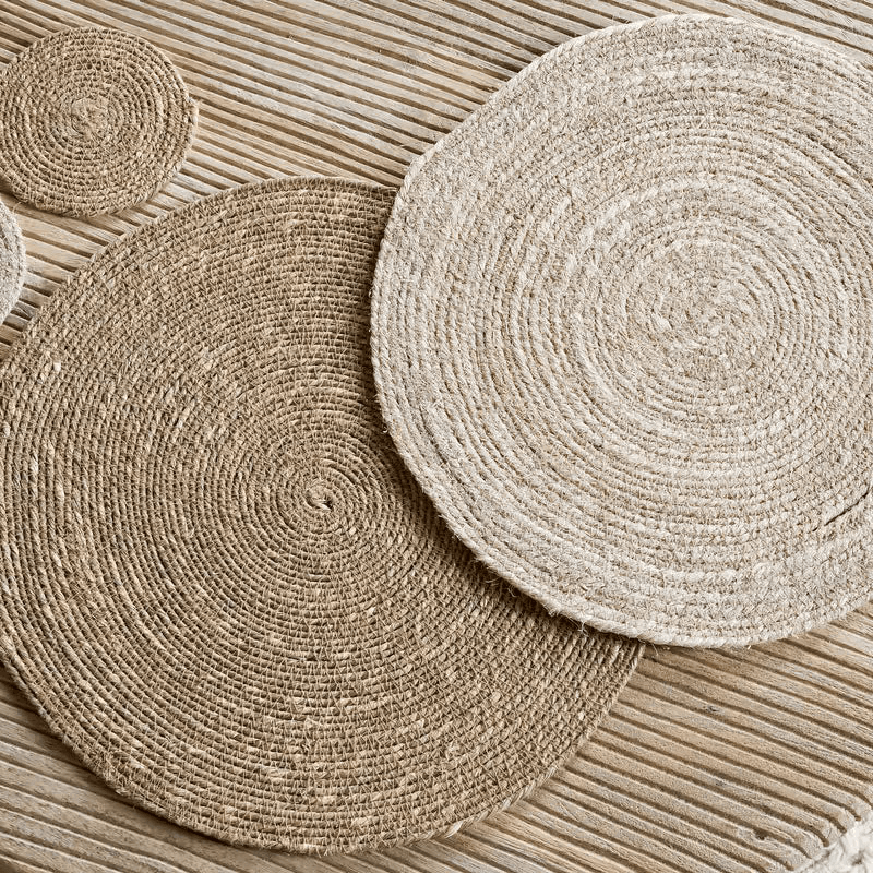 Keso Set of 4 Woven Placemats, Brown