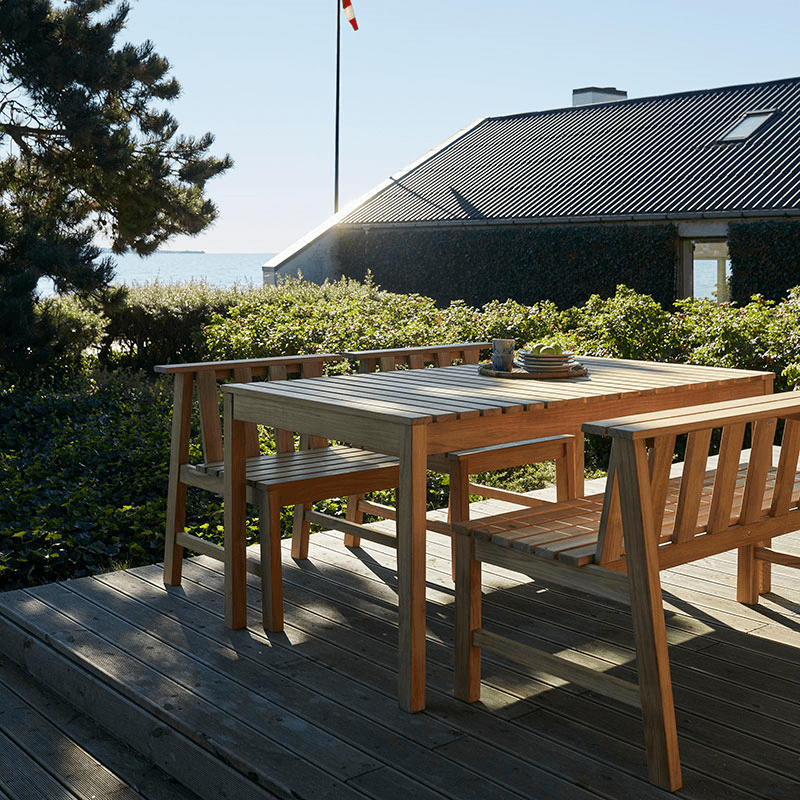 Plank Outdoor Bench, Natural
