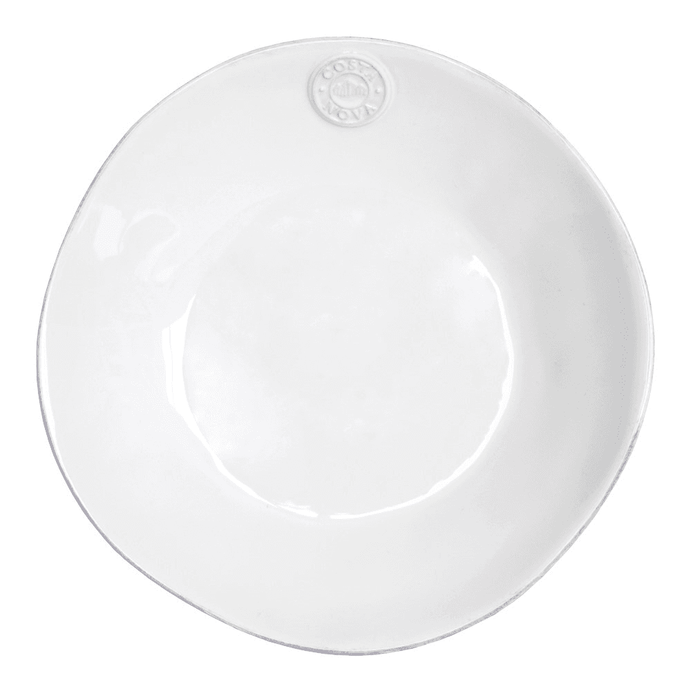 Nova Set of 6 soup/pasta plates, White
