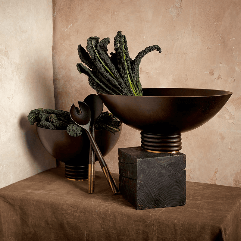 Alhambra Oval Bowl, Smoked Ash