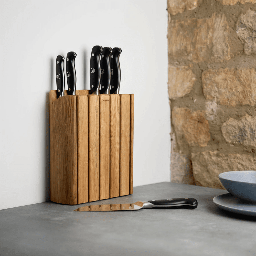 Professional Book Knife Block Set, Stainless Steel