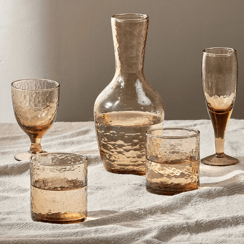 Yala Set of 4 Wine Glasses, Dusty Terracotta