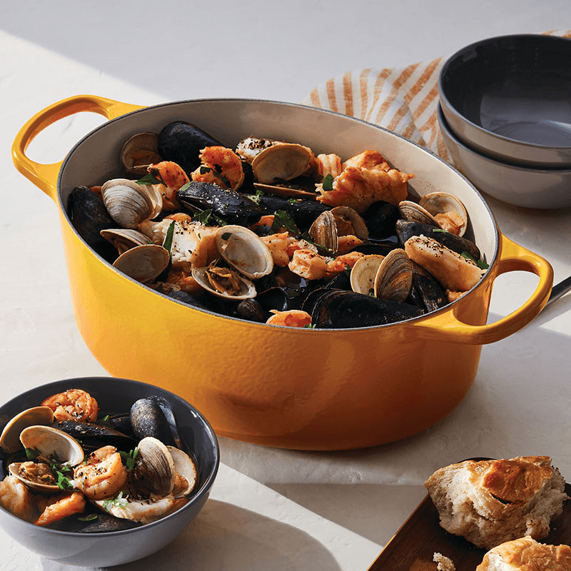 Signature Cast Iron Oval Casserole