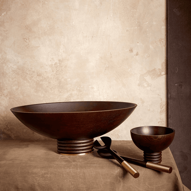 Alhambra Oval Bowl, Smoked Ash