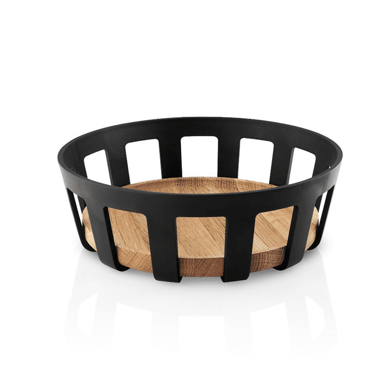 Nordic Kitchen Bread Basket, Black