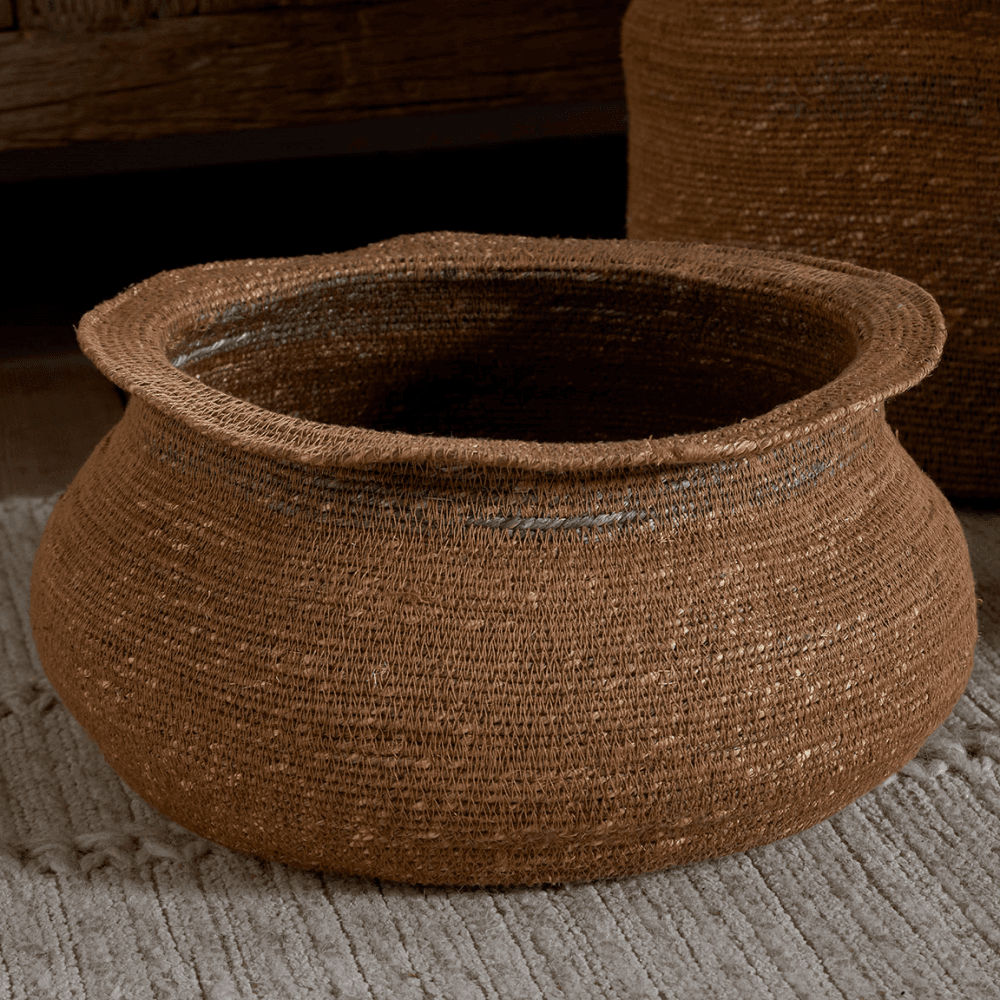 Rana Basket, Natural & Moss