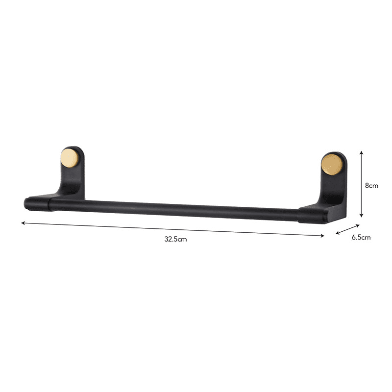 Adelphi Towel Rail, Black
