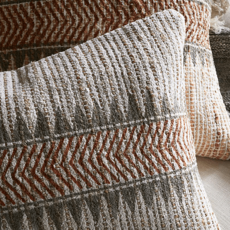Zairya Jute & Cotton Cushion Cover