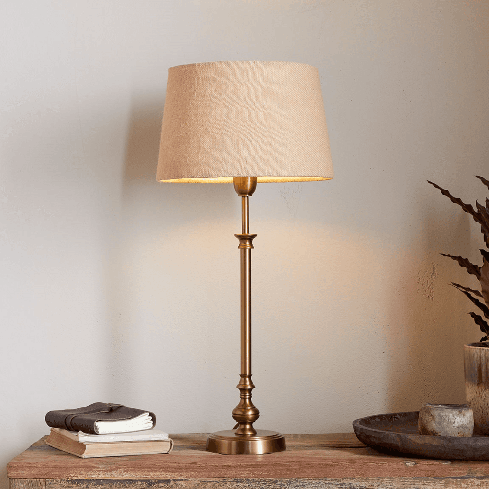Ehadi Table Lamp, Antique Brass