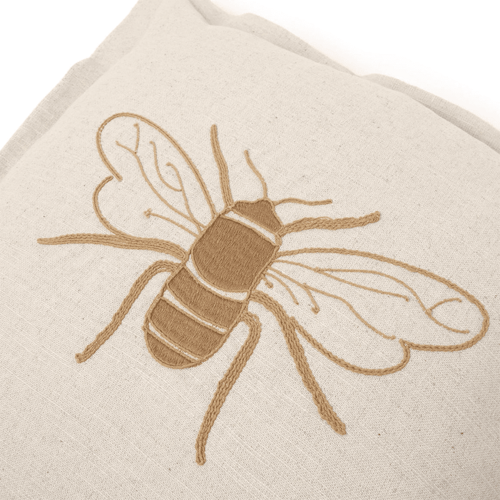 Bees Cushion, Natural