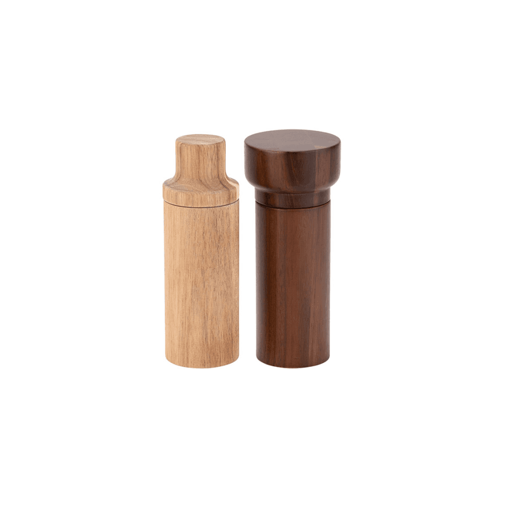 Travellers Rest Salt & Pepper Grinders, Brown