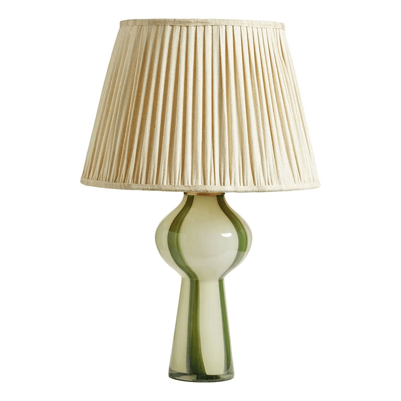 Eleanor Glass Table Lamp, Green