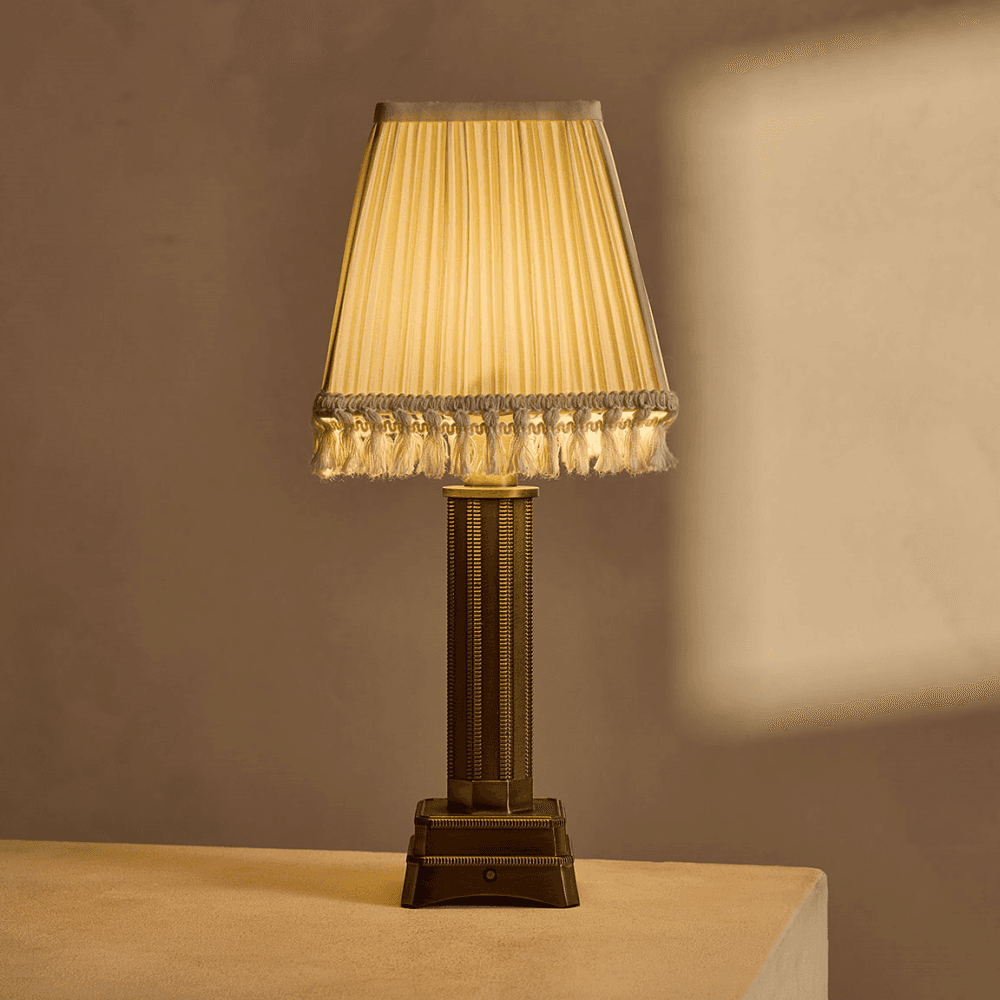 Oxford Portable Lamp, Antique Brass