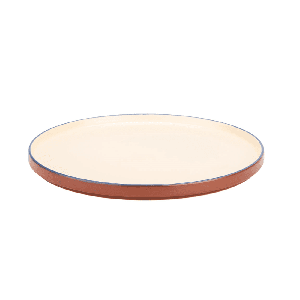 Modern Studio Set of 4 Dinner Plates, Brown