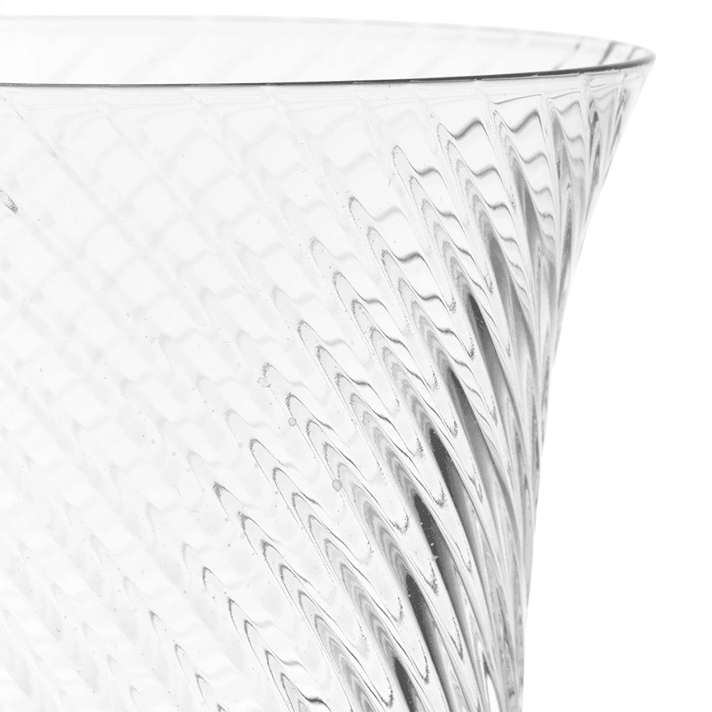 Julia Set of 6 Crystal White Wine Glasses
