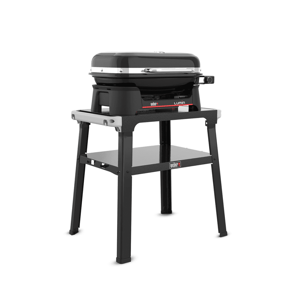 Lumin Compact Electric Grill With Stand, Black