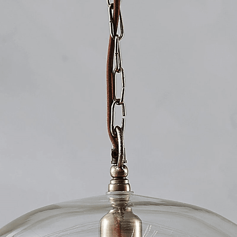 Otoro Recycled Glass Pendant, Clear