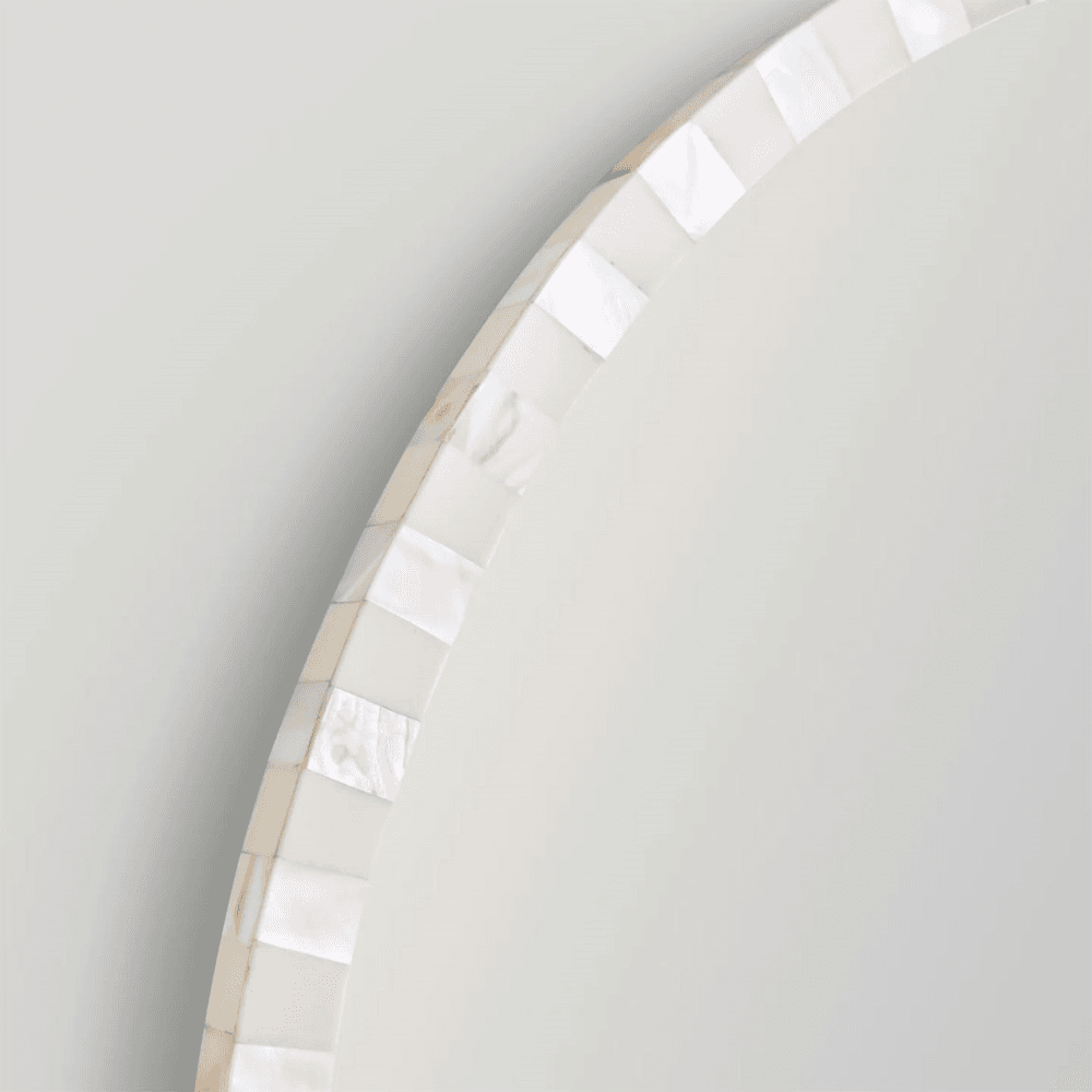 Oval Pearl Mirror