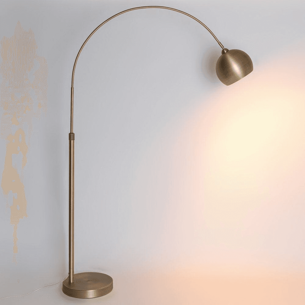 Mini Lounge Floor Lamp, Brass