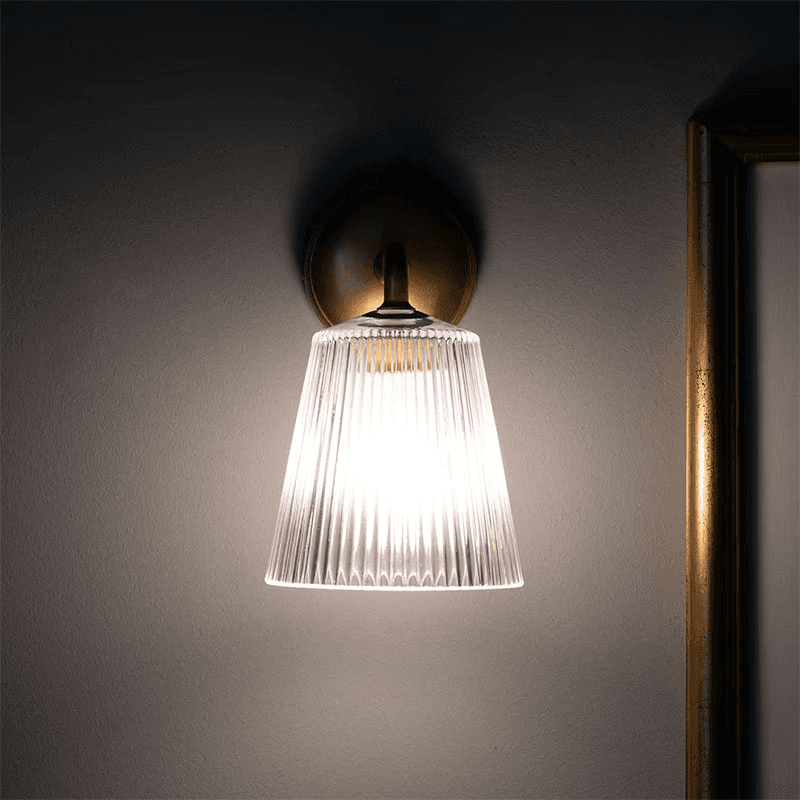 Richmond Flutted Glass Wall Light