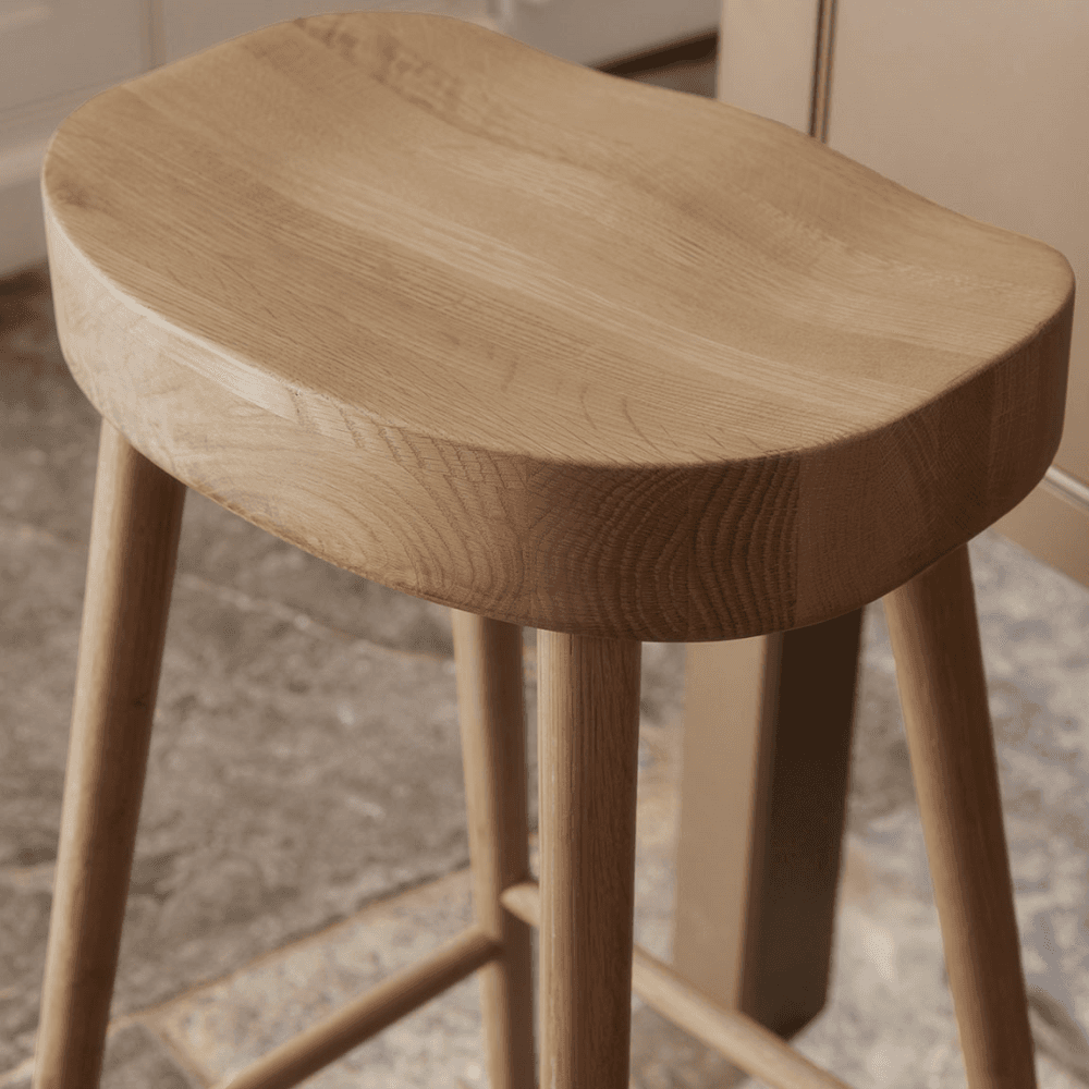 Weathered Oak Counter Stool