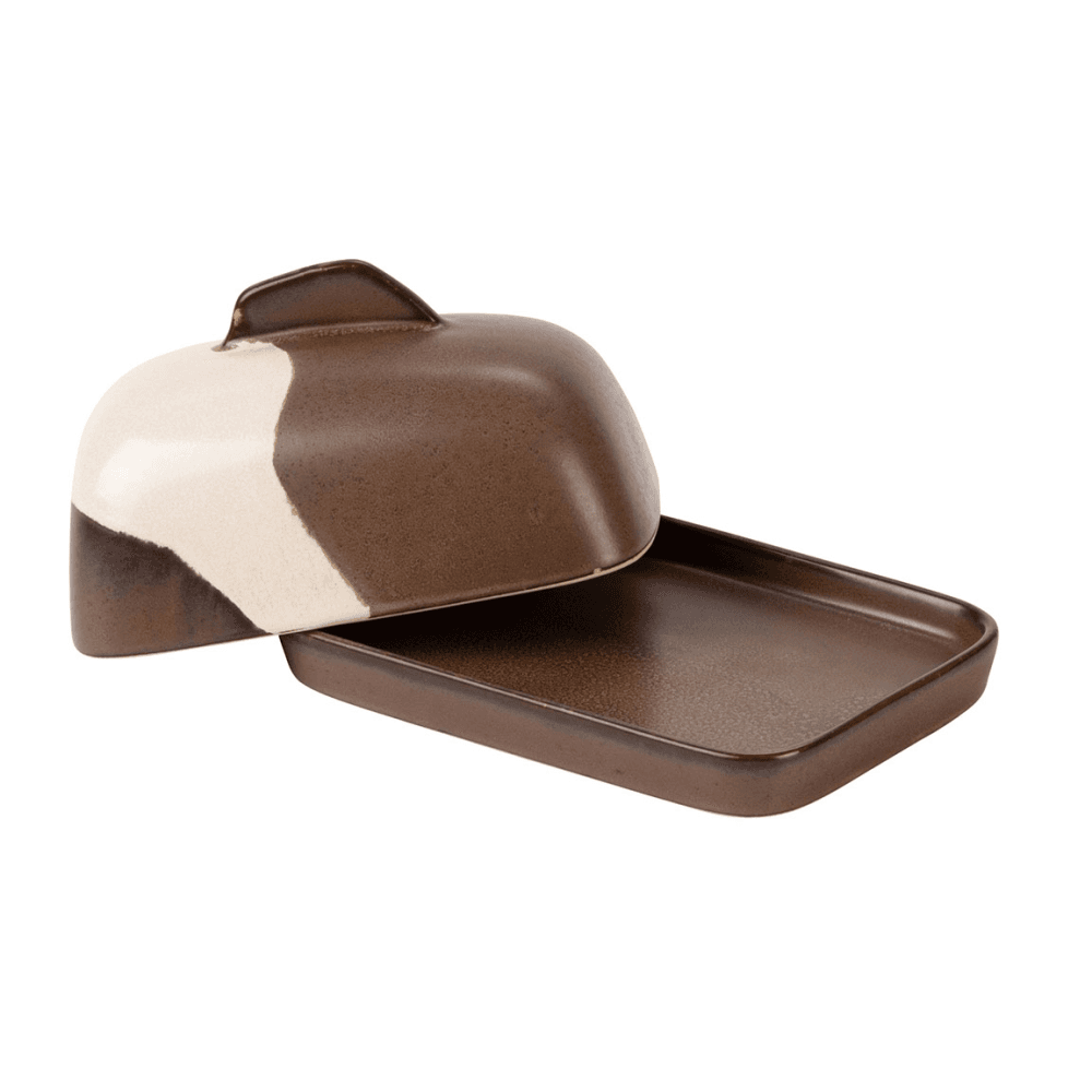 Travellers Rest Butter Dish, Brown