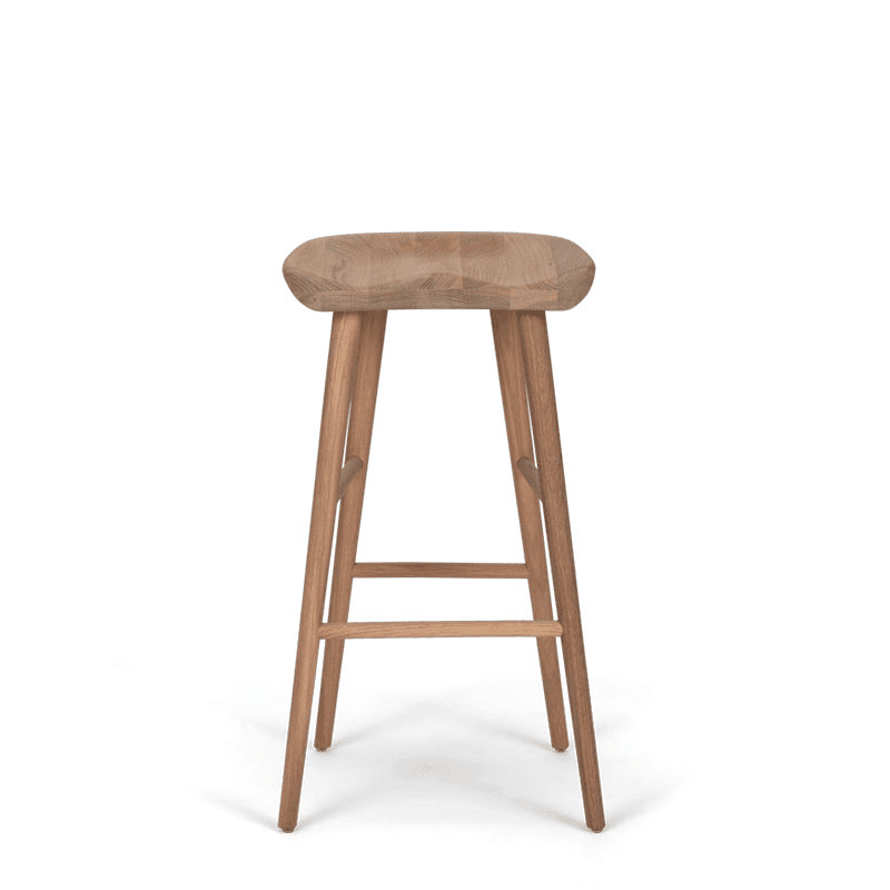 Ludlow Bar Stool, Natural Oak
