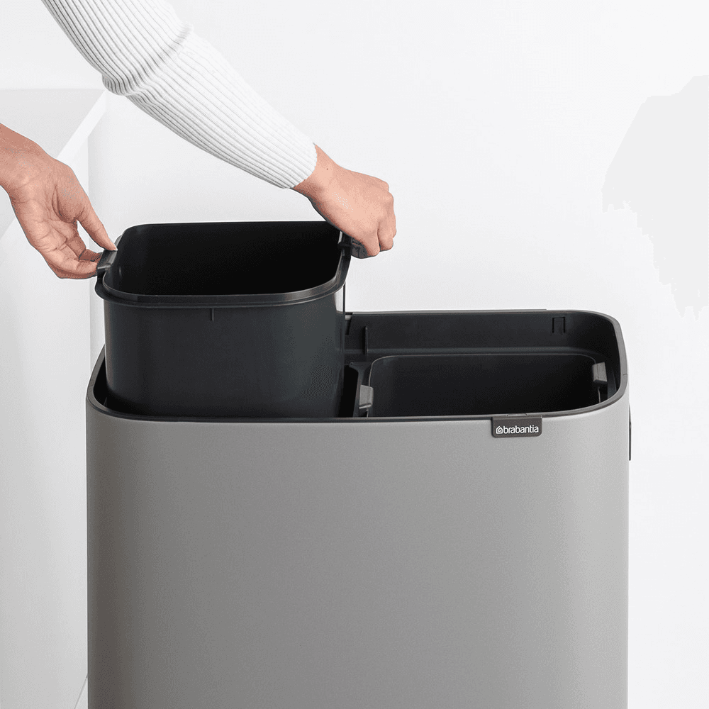 Bo Hi Touch Bin, Mineral Concrete Grey
