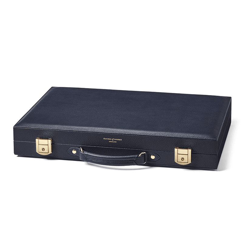 Backgammon Set, Navy Pebble
