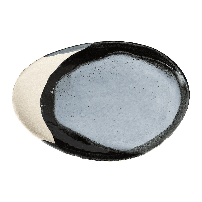 Wabi Mini Oval Dish, Azure Blue