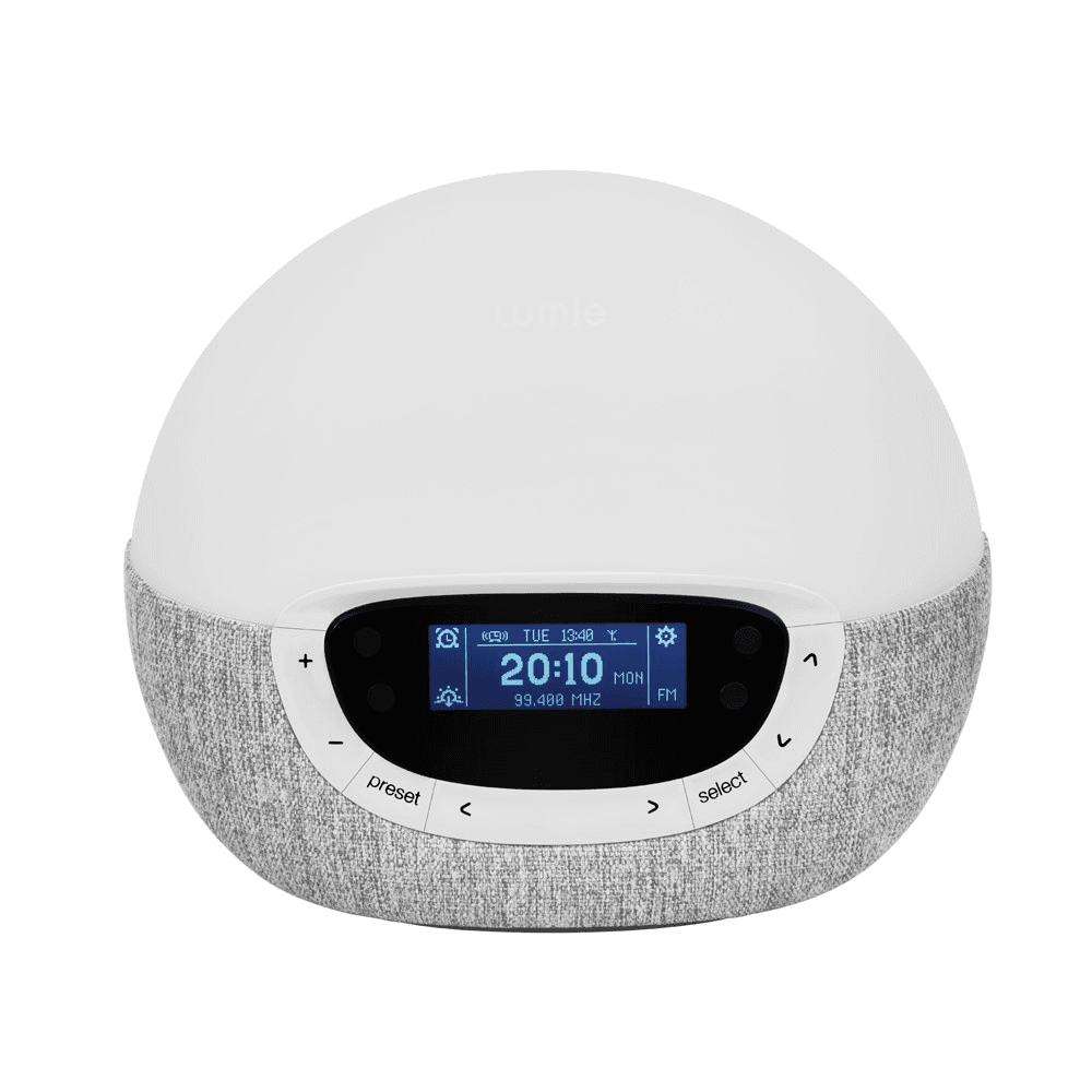 Bodyclock Shine 300 Alarm Clock, Silver/Grey
