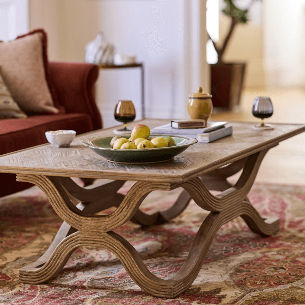 Chengdu Coffee Table, Burnt Elm
