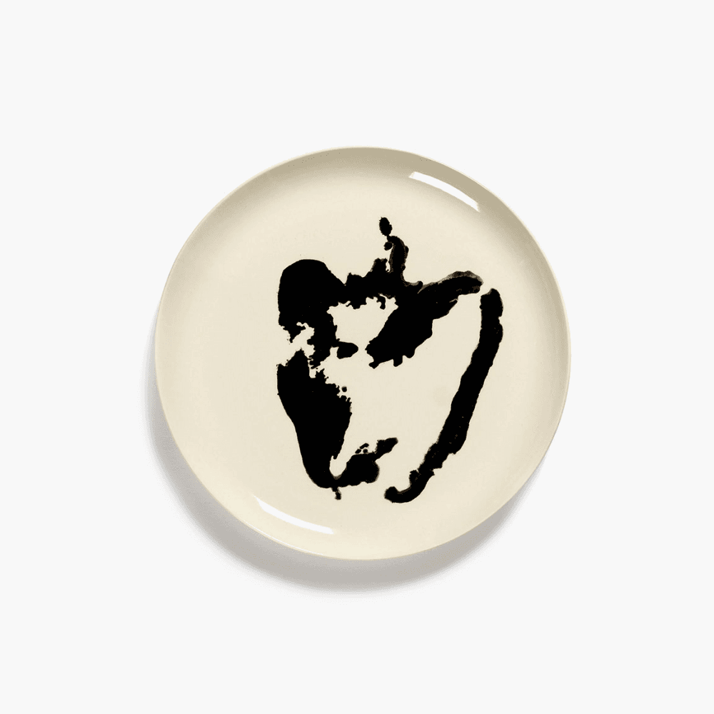 Ottolenghi Set of 2 large plates, White And Black