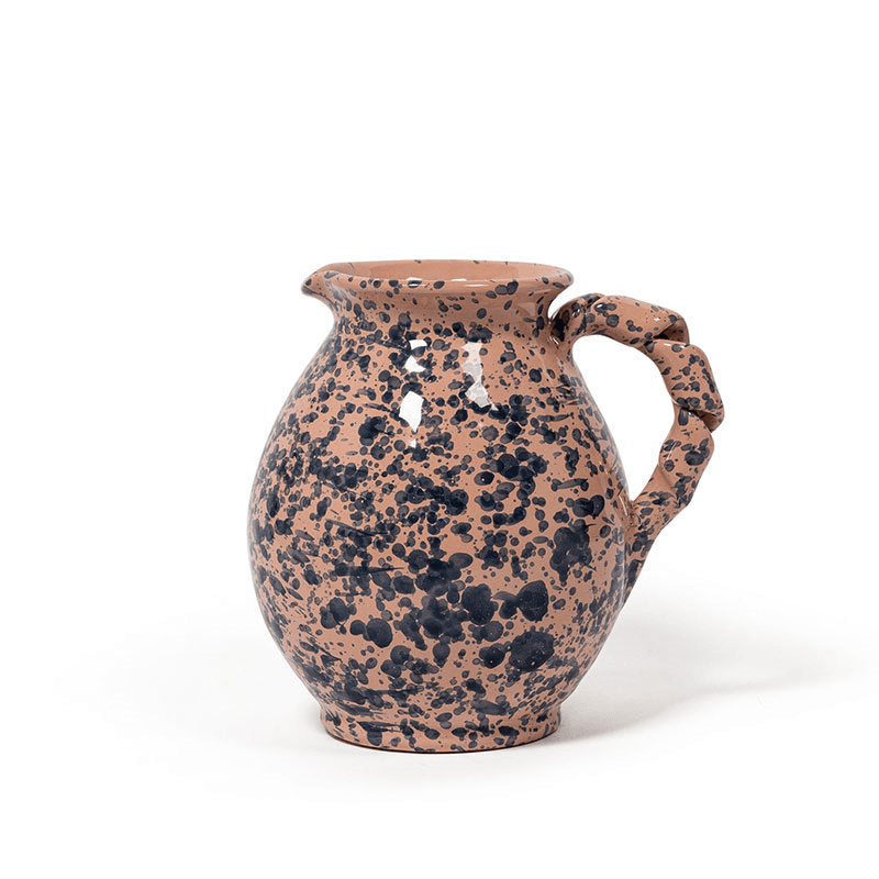Splatter Jug, Blue and Pink