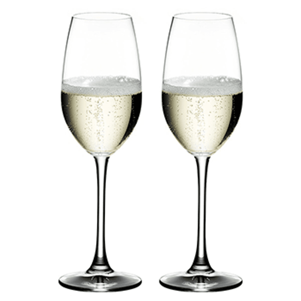 Ouverture Pair of Champagne Glasses, Clear