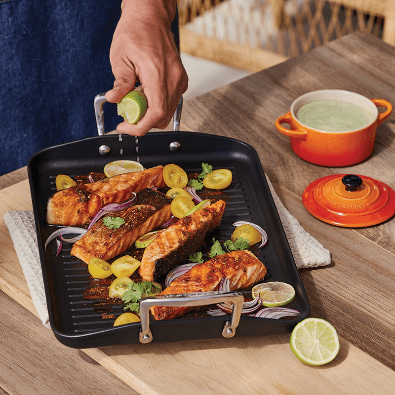 Toughened Non-Stick Ribbed Rectangular Grill Pan