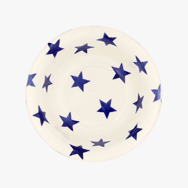 Blue Star Cereal Bowl, Cream