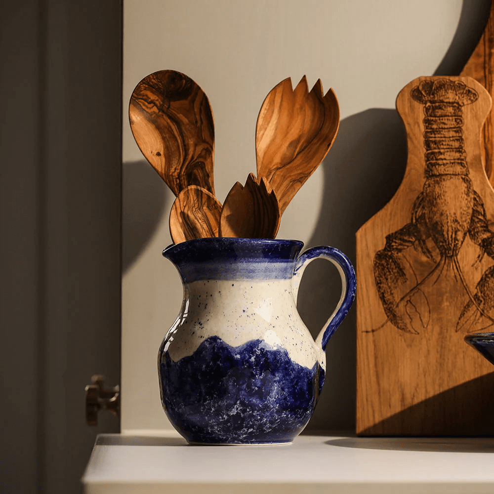 Wave Jug, Blue