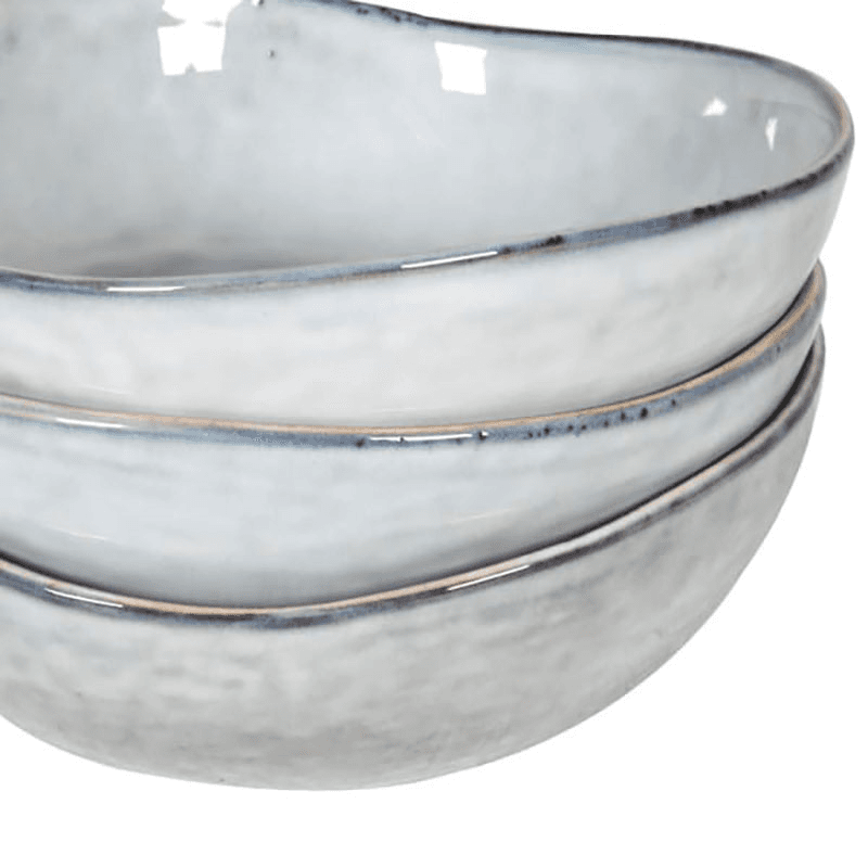 Flax Set of 4 Bowls, White