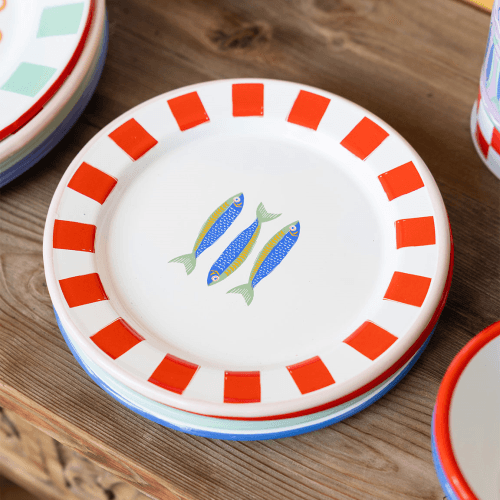 Image showing the Bon appetit Enamel Plate, Fish product.
