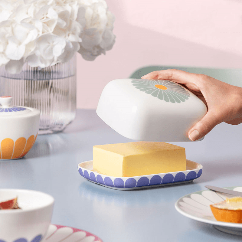 Fleur Butter Dish, Multi