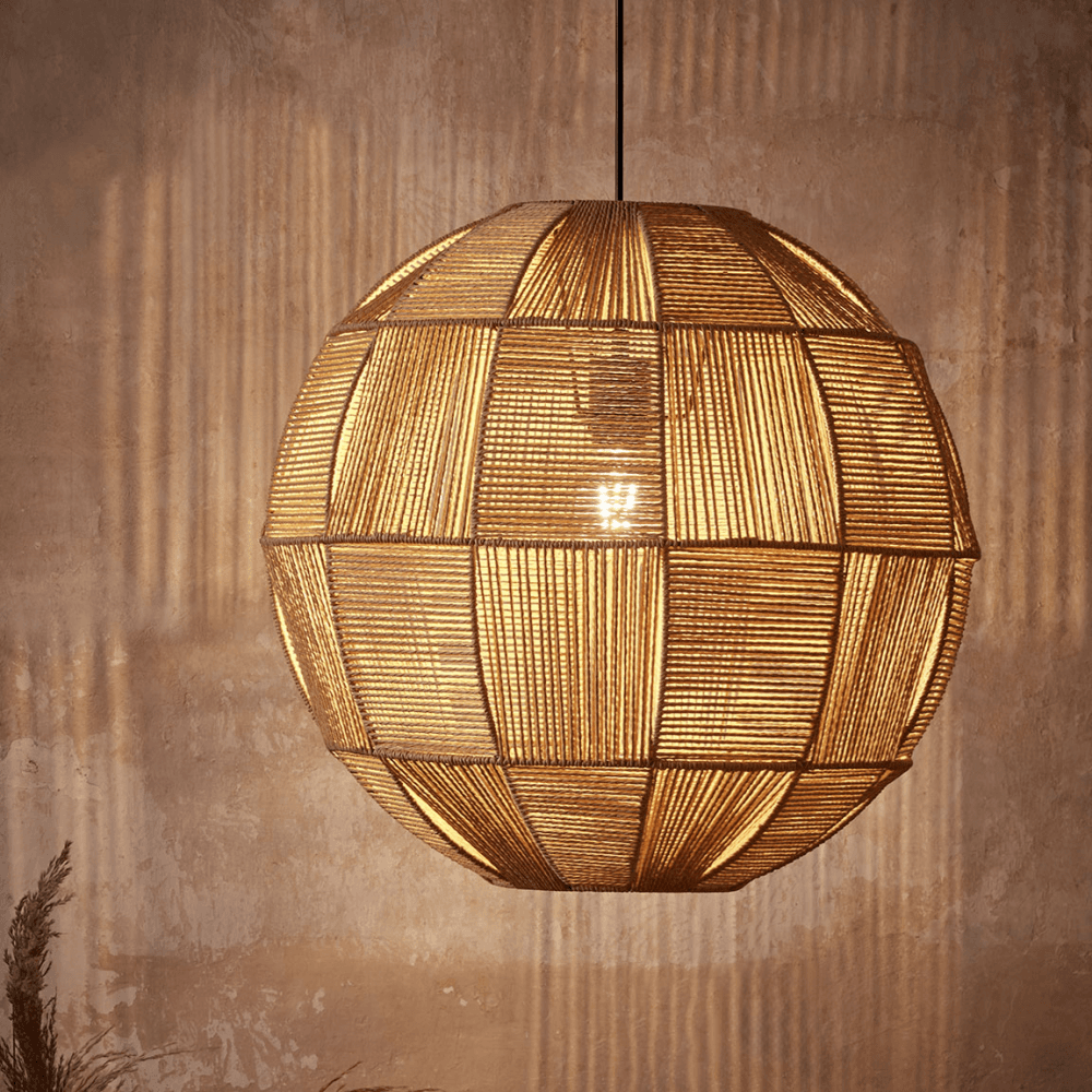 Woven Oversized Pendant, Natural