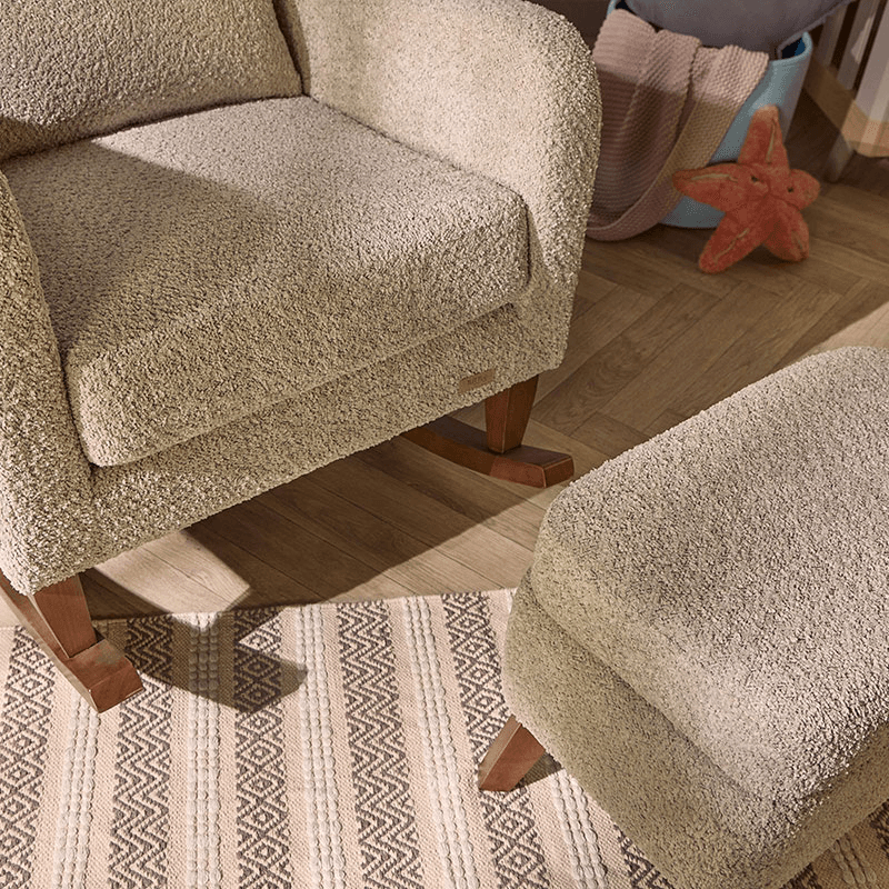 Harper Wingback Rocking Chair & Footstool